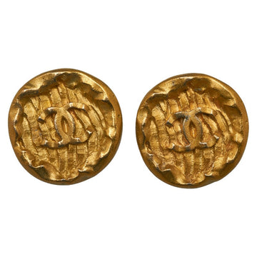Top Quality Chanel   Cocomark Round Stamp Earring Gold  Ladies Top Quality Chanel (, Paris)