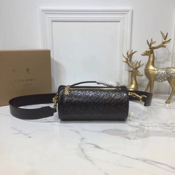 B-Berry - Luxe Carry  Barrel Monogram Bag Black For Women, Bags 10in/27Luxe Carry
