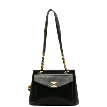 Top Quality Chanel Cocomark ingle Flap Chain  Bag Black Caviar S  Chanel