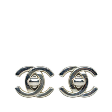 Top Quality Chanel Coco Turn-Lock Earring Silver Metal  Chanel
