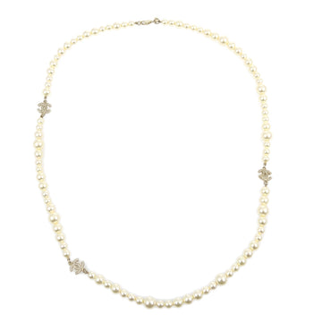 Top Quality Chanel Gold Chain Necklace Rhinestone