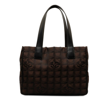 Top Quality Chanel New Loveel Lines PM Tote Bag Handbag Brown Black Nylon Leather  CHANEL