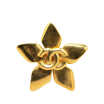 Top Quality Chanel   Coco Mark Star Motif Brooch Gold Plated