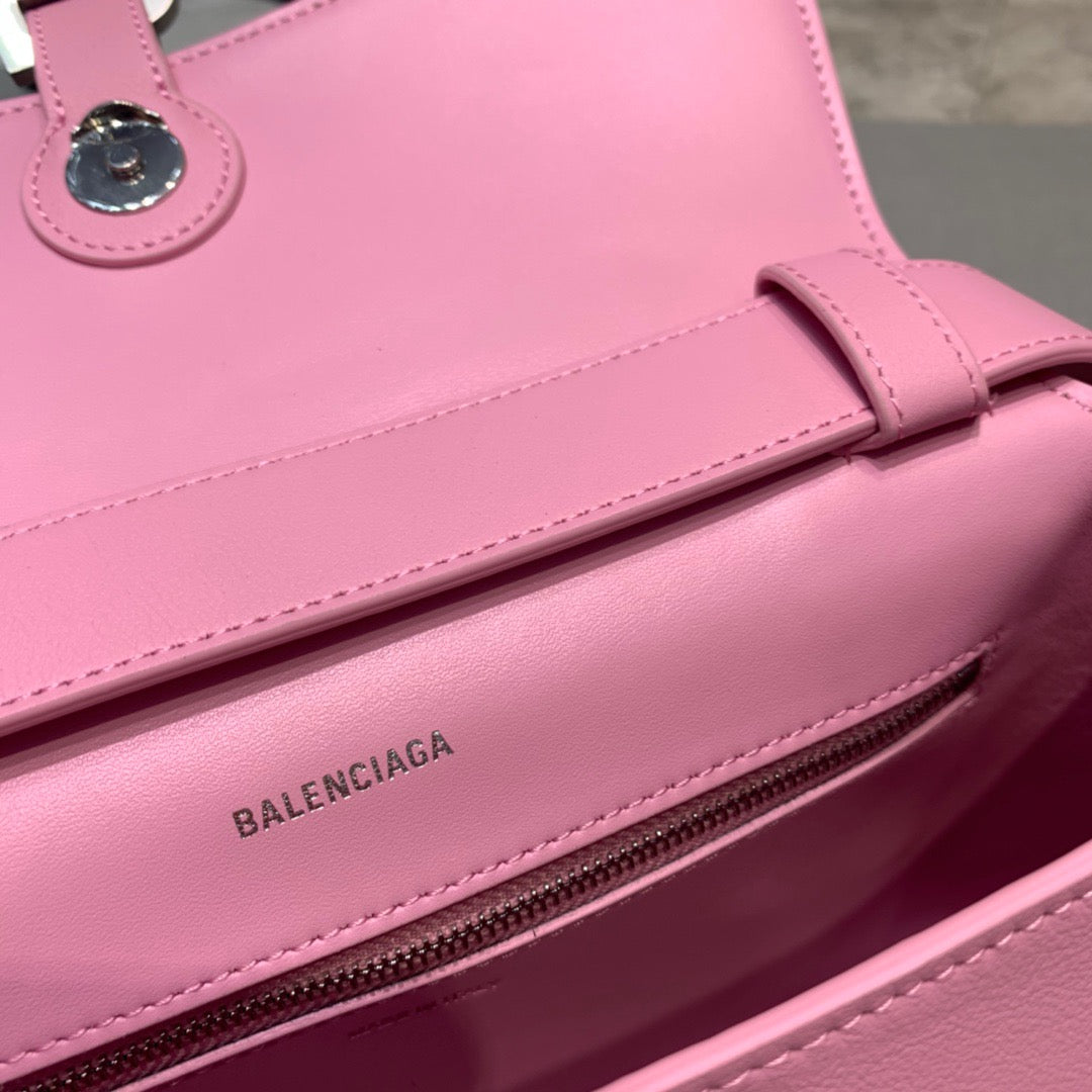 BLN-Ciaga Downtown Small Shoulder Bag In Pink, For Women,  Bags 11.8in/30Luxe Carry 67135329S1Y5906