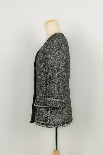 Veste argent?©e Chanel