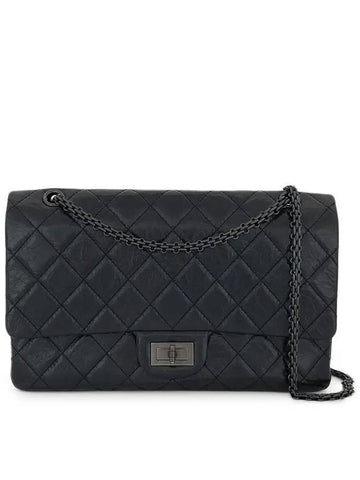 2 55   Maxi Black Monochrome Glossy Calf 5ET0045 Chanel