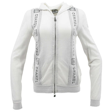 Top Quality Chanel Cruise 2007 Sport Line Hoodie Zip-up Tops White 07C #38