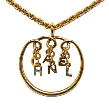 Top Quality Chanel Logo Gold Necklace