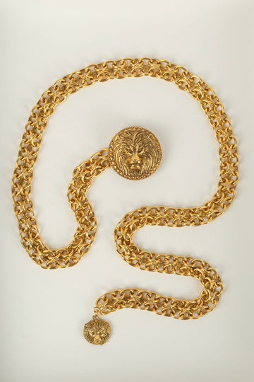Ceinture "t?™te de lion" Chanel