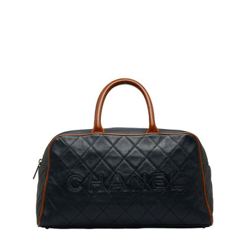 Top Quality Chanel Brown Caviar Bowling Bag 27