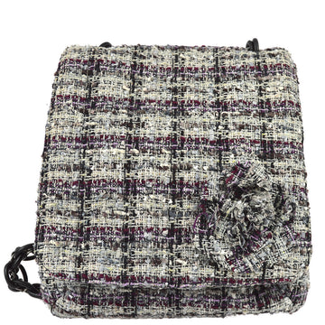 Top Quality Chanel 2006-2008 Tweed Camellia Messenger Bag