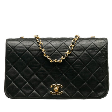 Top Quality Chanel Matrace 23 Cocomark Full Flap Chain  houlder Bag Black Leather  Chanel