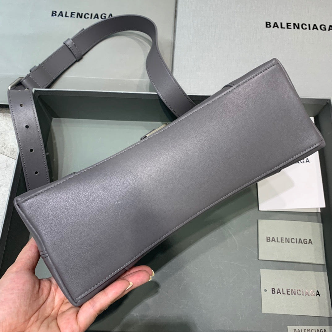 BLN-Ciaga Downtown Small Shoulder Bag In Gray, For Women,  Bags 11.8in/30Luxe Carry 67135329S1Y1604