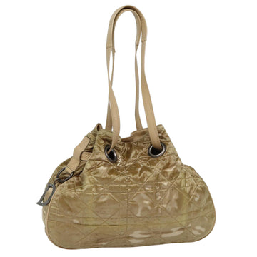 CHRISTIAN Top quality Dior Lady Top quality Dior Canage Shoulder Bag Nylon Beige Auth bs16853