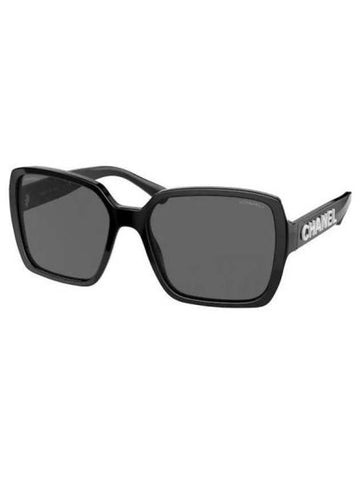 Eyewear Logo Square Sunglasses Black Chanel