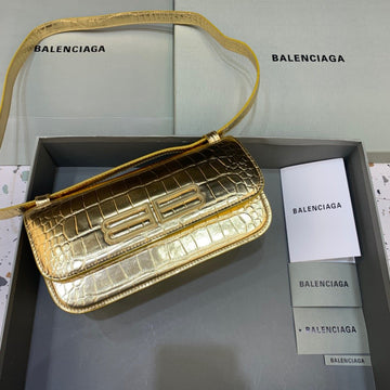 BLN-Ciaga Gossip Small Shoulder Bag Gold, For Women,  Bags 9.1in/23Luxe Carry