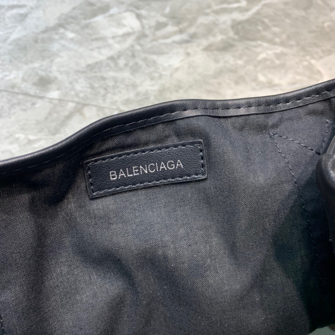 BLN-Ciaga Navy XS Tote Bag In Black, For Women,  Bags 12.6in/32Luxe Carry