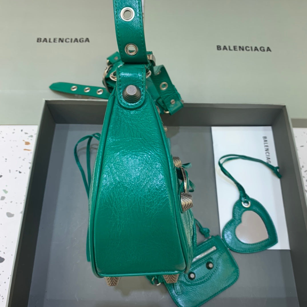 BLN-Ciaga Le Cagole XS Shoulder Bag In Dark Green, For Women,  Bags 13in/33Luxe Carry