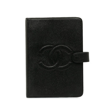 Top Quality Chanel Coco Agenda MM 6  Handbook Cover Black Caviar S  CHANEL