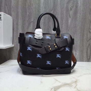 B-Berry - Luxe Carry  The Small Equestrian Knight Top Handle Belt Bag Black For Women, Bags 14in/36Luxe Carry