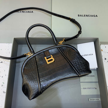 BLN-Ciaga Small Editor  Bag In Black, For Women,  Bags 13in/33Luxe Carry