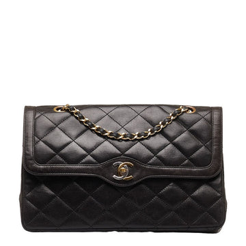 Top Quality Chanel Matrasse Double Flap  Limited Handbag Chain Shoulder Bags Black  S  CHANEL