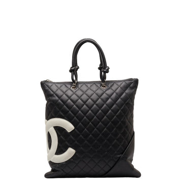 Top Quality Chanel Matras Combo Line Coca-Cola Handbag Tote Bag Black White Leather  CHANEL