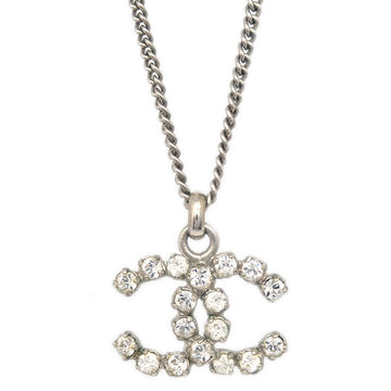Top Quality Chanel Silver Necklace Pendant Rhinestone 05V