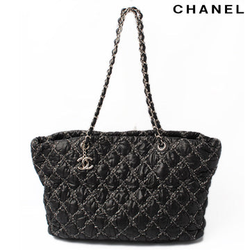 Top Quality Chanel Quilted Chain Shoulder Bag Paris-Biarritz Black/Silver