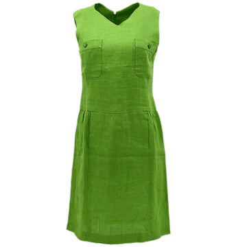 Top Quality Chanel Sleeveless Dress Green
