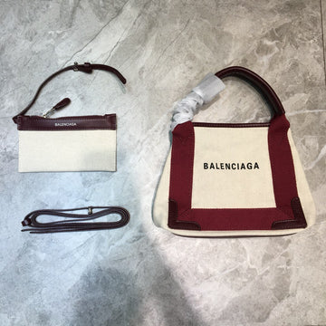 BLN-Ciaga Navy XS Tote Bag In Dark Red, For Women,  Bags 12.6in/32Luxe Carry