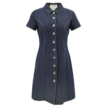 Top Quality Chanel Denim Dress Navy #40