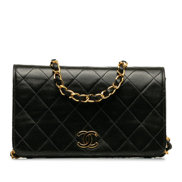 Top Quality Chanel Mini Mattress Cocomark Full Flap Chain houlder Bag Black   CHANEL