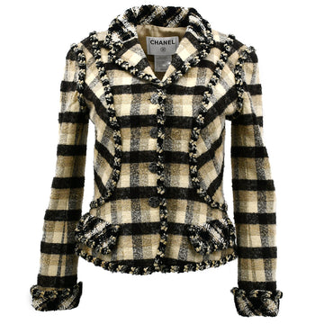 Top Quality Chanel Single Breasted Jacket Beige 06A #36