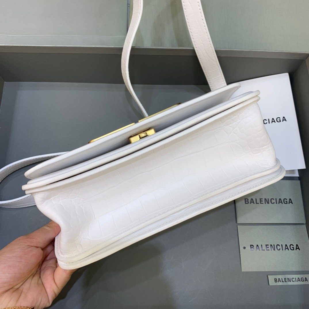 BLN-Ciaga Gossip Small Shoulder Bag White, For Women,  Bags 9.1in/23Luxe Carry