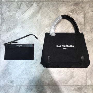 BLN-Ciaga Navy Small Cabas Tote Bag In Black, For Women,  Bags 18.5in/47Luxe Carry 3399332HH3N1000