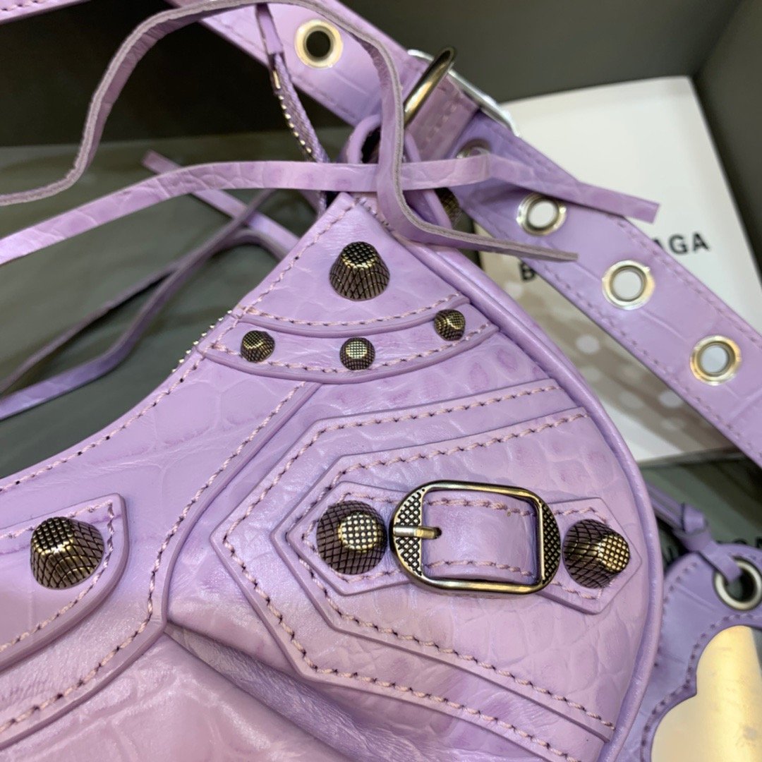 BLN-Ciaga Le Cagole XS Shoulder Bag In Light Purple, For Women,  Bags 10.2in/26Luxe Carry 67130923EBY5306