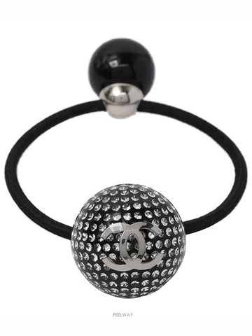 crystal ball hair scrunchie Chanel