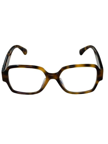 Eyewear CC Logo Heart Square Eyeglasses Tortoise Chanel