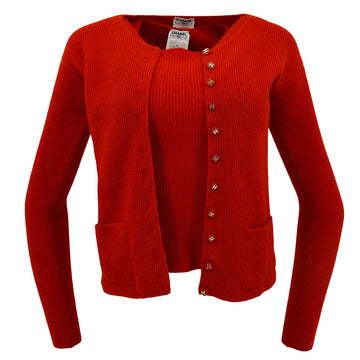 Top Quality Chanel Fall 1996 ribbed cashmere cardigan set #38
