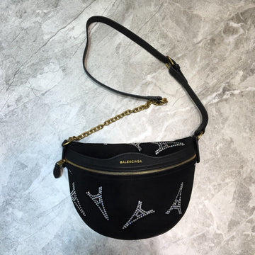 BLN-Ciaga Souvenir XS Belt Bag In Black, For Women,  Bags 9.5in/24Luxe Carry