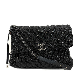 Top Quality Chanel - New - Maxi Chevron Space Suit New Black Shoulder Bag