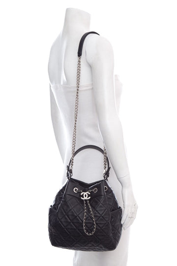 Top Quality Chanel 2019 Small Black Chain Bucket Bag