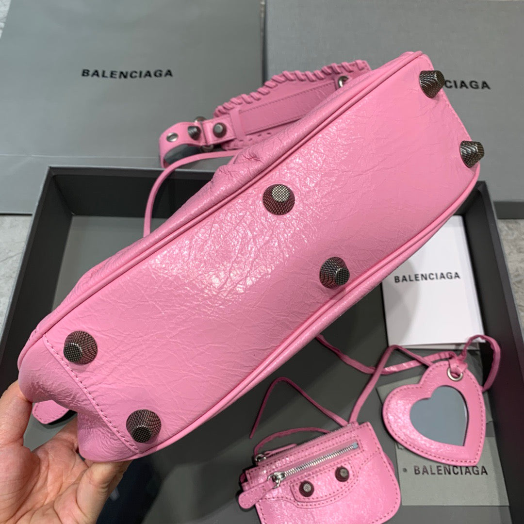 BLN-Ciaga Le Cagole XS Shoulder Bag In Pink, For Women,  Bags 13in/33Luxe Carry