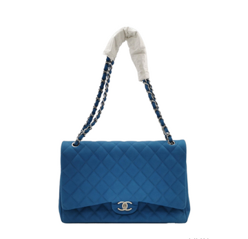 Top Quality Chanel Classic Flap CF  Bag Maxi Blue 24061878753329