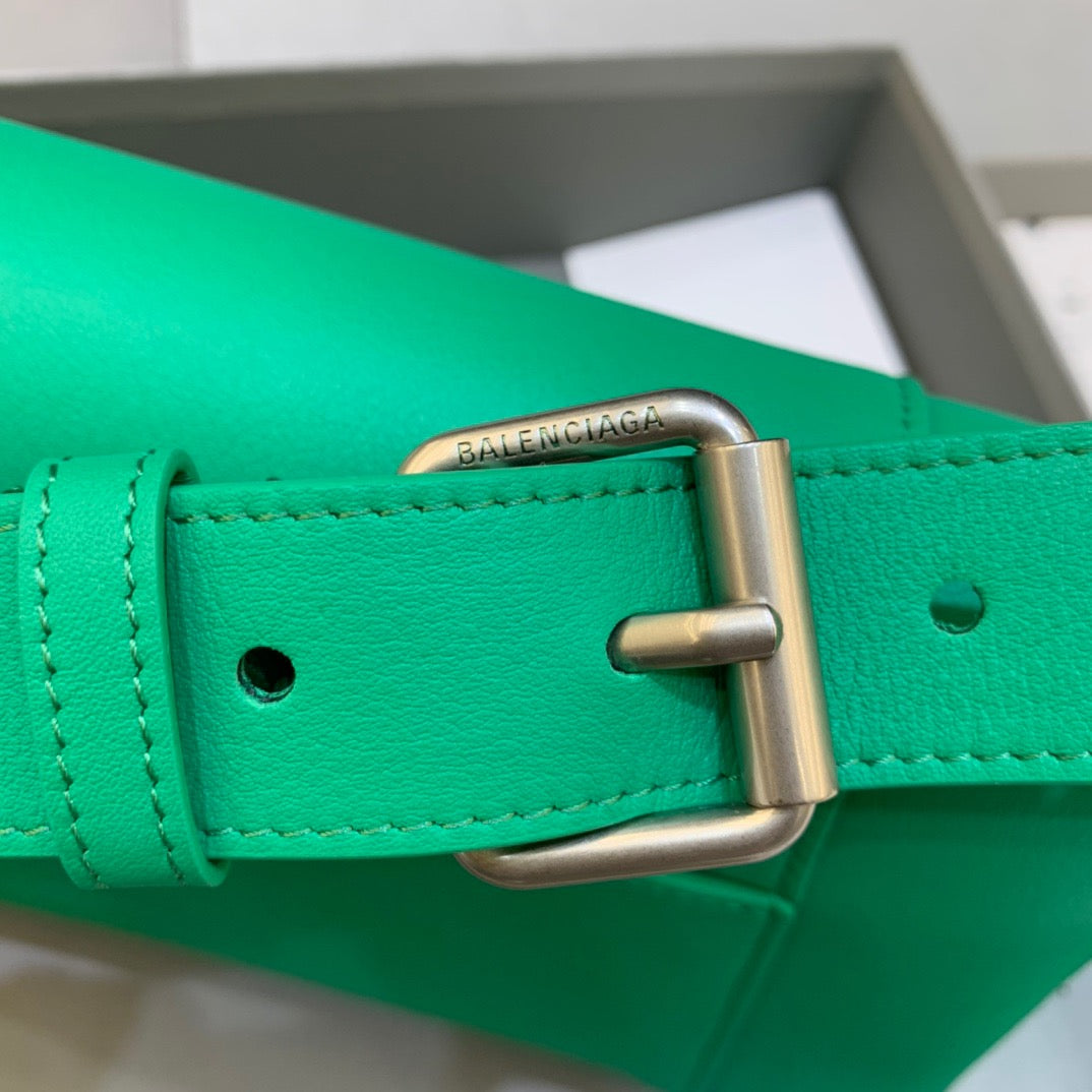 BLN-Ciaga Downtown Small Shoulder Bag In Green, For Women,  Bags 11.8in/30Luxe Carry