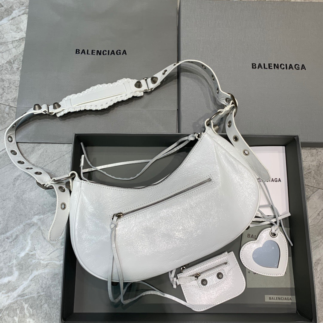BLN-Ciaga Le Cagole XS Shoulder Bag In White, For Women,  Bags 13in/33Luxe Carry