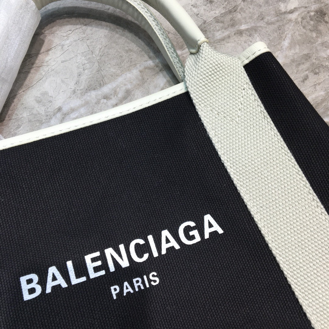 BLN-Ciaga Navy XS Tote Bag In Black, For Women,  Bags 12.6in/32Luxe Carry