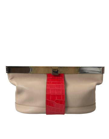 Blnciaga Two Tone Exotic Leather Women's Clutch