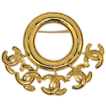 Top Quality Chanel Fringe Brooch Pin Gold 94P